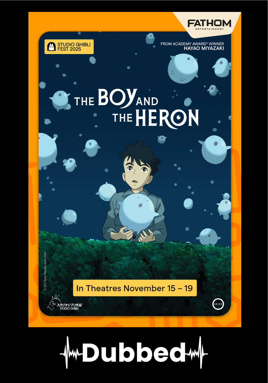 THE BOY AND THE HERON - Studio Ghibli Fest 2025 (DUBBED) Movie Poster